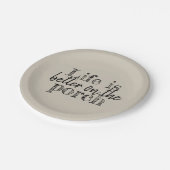 玄関の方が命が好い ペーパープレート (アングル)