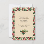 玄関の郵便受け郵便サンキューカード サンキューカード (裏面)