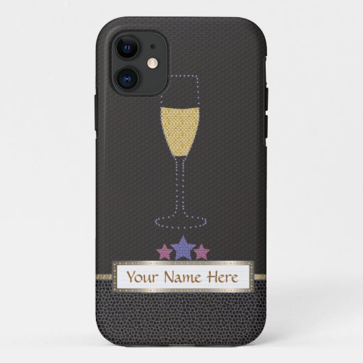 玄関ひさしおよびシャンペンの黒"やっとそこに" Case-Mate iPhoneケース (裏面)
