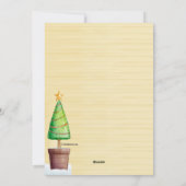 玄関ドアのホリデー引越しのお知らせ シーズンカード (裏面)