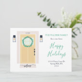 玄関ドア移動案内（黄色） 案内状 (スタンド正面)