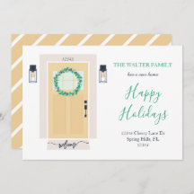 玄関ドア移動案内（黄色）