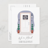 玄関ドア(ハウス番号とリース移動付) 案内ポストカード (正面/裏面)