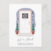 玄関ドア(ハウス番号とリース移動付) 案内ポストカード (正面)