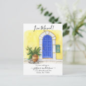 玄関ドア 引っ越しのお知らせ 私は引っ越しました 案内ポストカード (スタンド正面)