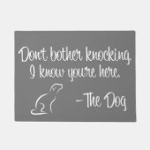 ""玄関マットをたたくことを迷惑を掛けないで下さい ドアマット (正面)