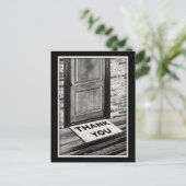 玄関マット写真ありがとう ポストカード (スタンド正面)