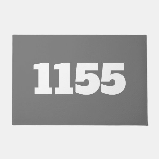 玄関マット-家 アパートまたは職場の番号 ドアマット (正面)