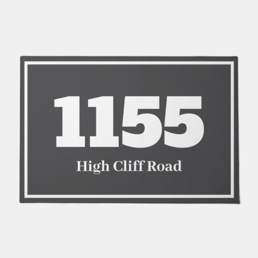 玄関マット・家・アパート・職場 グレー ドアマット (正面)