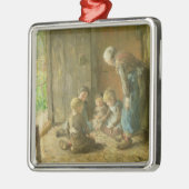 玄関口のジャッキを遊ぶこと メタルオーナメント (左)