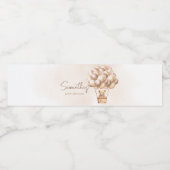 玄関熱気球を待つ ペットボトルラベル (シングルラベル)