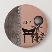 玄鳥居竹桃 缶バッジ (正面)