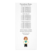 率の個人的な訓練のフライヤ ラックカード (裏面)