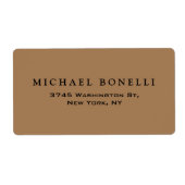 率エレガント直なミニマモダンリスト ラベル (正面)