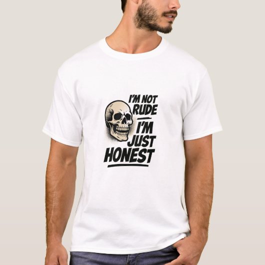 率直で失礼じゃないドクログラフィックTシャツ Tシャツ (正面)