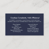 率直な名刺 名刺 (裏面)