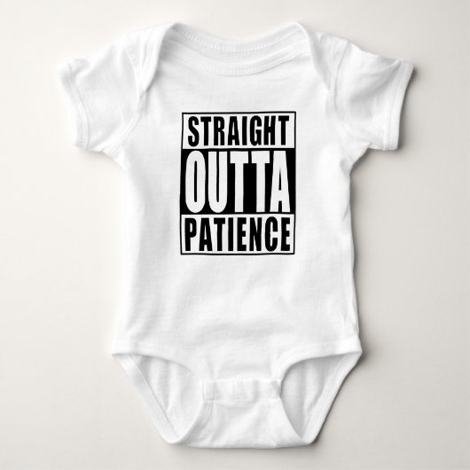 率直な忍耐 ベビーボディスーツ (正面)