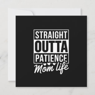 率直な忍耐 – Mom Life サンキューカード