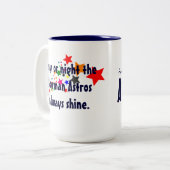 率直なBormanの基本的な星のコーヒー・マグ ツートーンマグカップ (正面左)