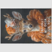 率直に言って私の鹿、バックあなた鹿のデコパージュ 薄葉紙 (正面)