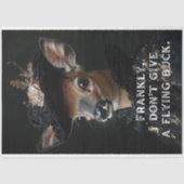 率直に言って私はバック与えスの鹿のデコパージュしない 薄葉紙 (正面)