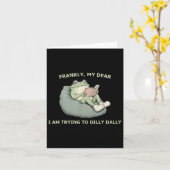 率直に言っ親愛て、私は愚かにも努力している カード (黄色い花)