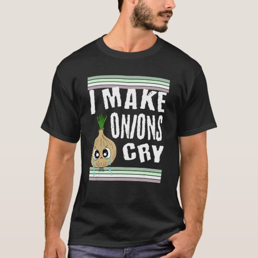 玉おもしろいねぎを泣かせる Tシャツ (正面)