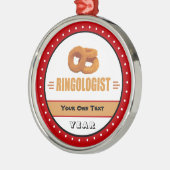 玉おもしろいねぎリングや輪愛好家 メタルオーナメント (左)