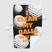 玉おもしろいを拭くゴルフタオル ゴルフタオル (インサイチュ)