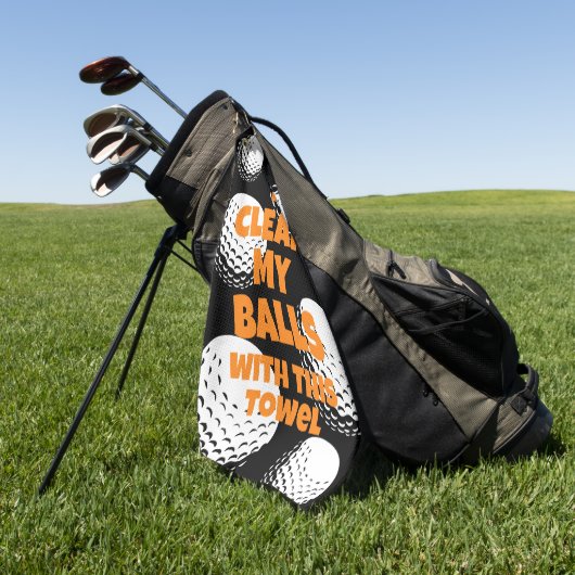 玉おもしろいを拭くゴルフタオル ゴルフタオル (グリーン)