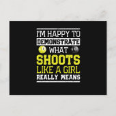 玉おもしろい突きの雪降りが好い ポストカード (正面)