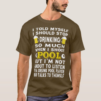 玉おもしろい突き酒を飲めストップた Tシャツ