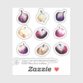 玉お洒落ねぎ手引き水彩野菜 シール (シート)