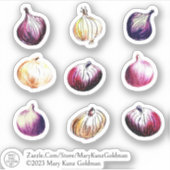 玉お洒落ねぎ手引き水彩野菜 シール (正面)