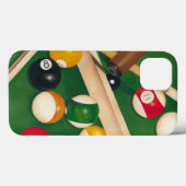 玉とチョークが生き生きとしたビリヤード台 Case-Mate iPhoneケース (裏面 (横))