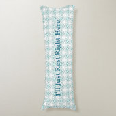 玉と青の渦巻き ボディピロー (正面縦)