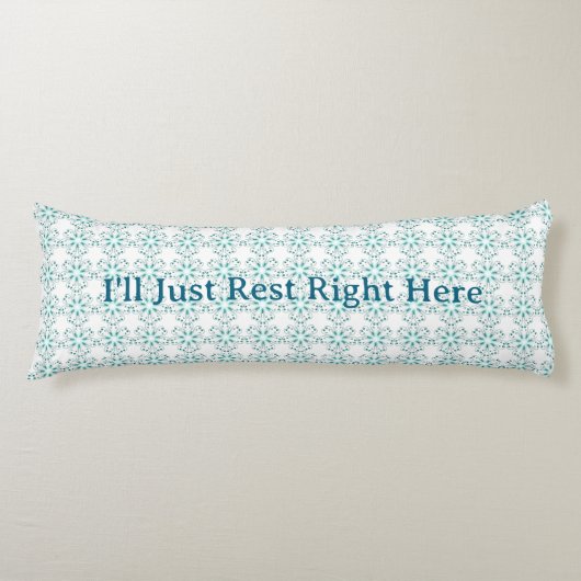 玉と青の渦巻き ボディピロー (正面)