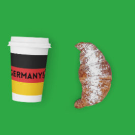 玉にドットを使ったドイツのサッカー選手 紙コップ