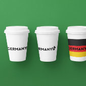 玉にドットを使ったドイツのサッカー選手 紙コップ