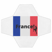 玉にフランスのドットを使ったサッカー選手 サッカーボール (フラット)