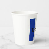 玉にフランスのドットを使ったサッカー選手 紙コップ (右)