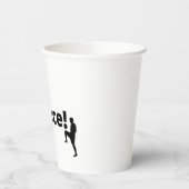 玉にフランスのドットを使ったサッカー選手 紙コップ (左)