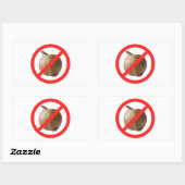 玉ねぎなし 長方形シール (シート)