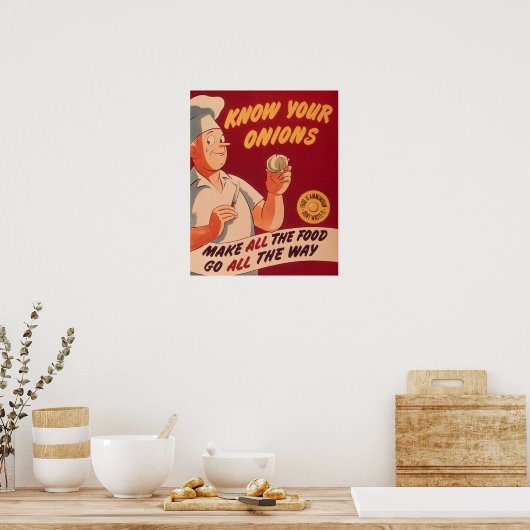 玉ねぎを知れ ポスター (キッチン)