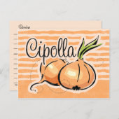 玉ねぎイタリアンレシピカード ポストカード (正面/裏面)
