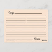 玉ねぎイタリアンレシピカード ポストカード (裏面)