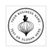 玉ねぎカスタムビジネスのロゴ（大） ラバースタンプ (インプリント)