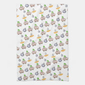 玉ねぎニンニク汁キッチンハンドタオル キッチンタオル (縦)