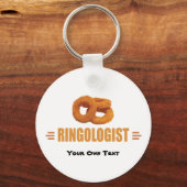 玉ねぎユーモアのあるリングや輪タイトル キーホルダー (正面)
