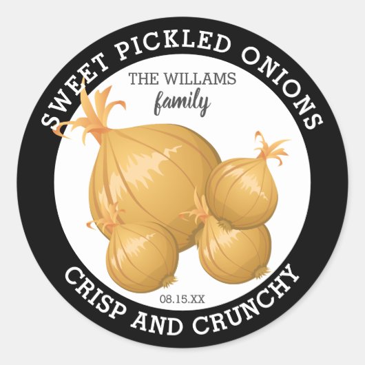 玉ねぎ漬け | Jar食品ラベル ラウンドシール (正面)